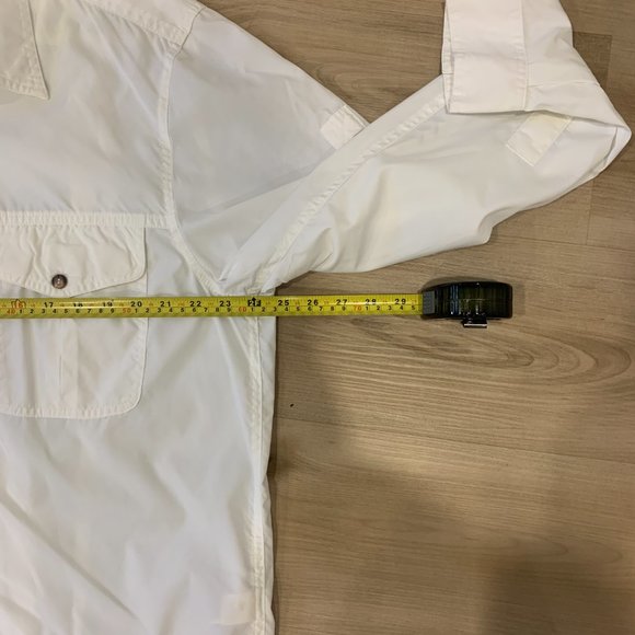 Men's White Tilley button down long sleeve shirt size Large - Picture 6 of 8
